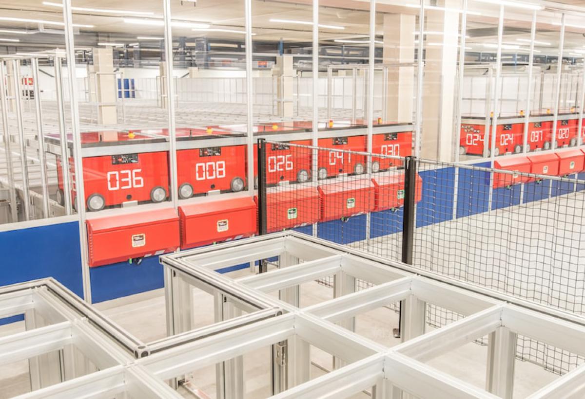 Het AutoStore systeem bij Beekman in Apeldoorn.