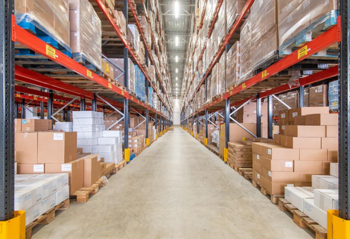 Stellingen bij Bunzl.