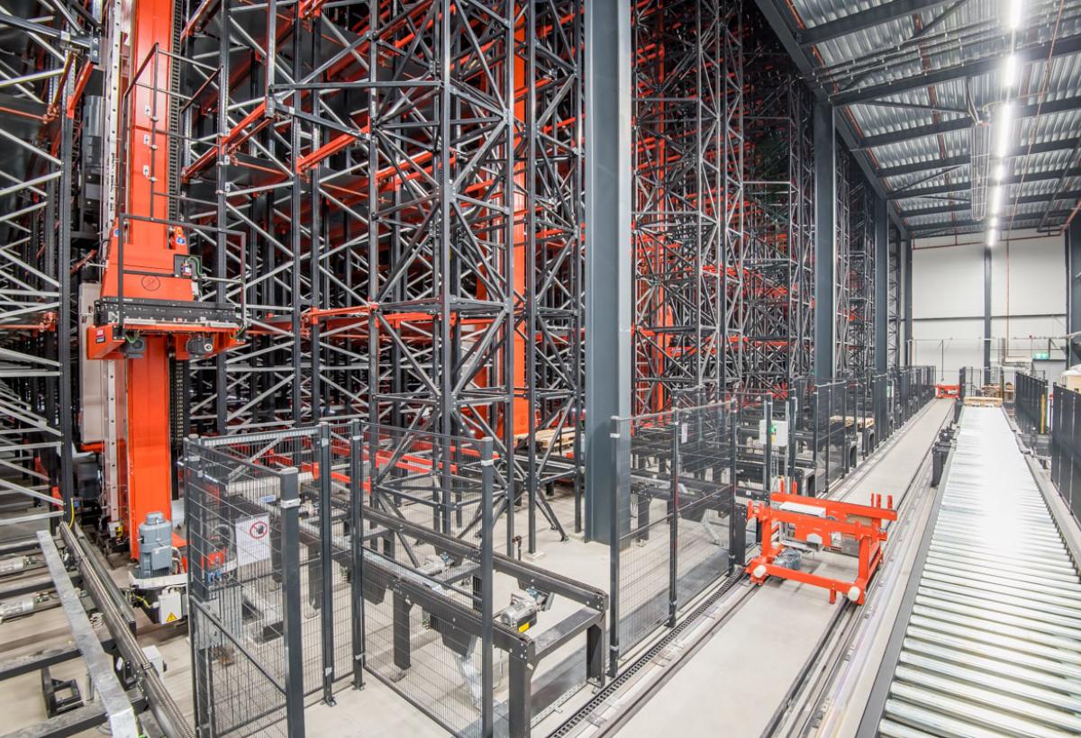 Automatische magazijnkraan van Lalesse.