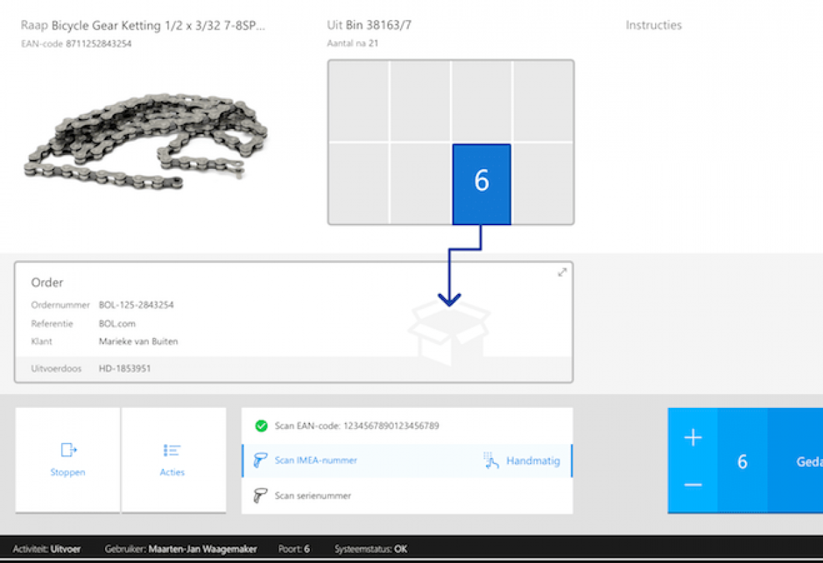 Screenshot van de LogiCS software van Lalesse.