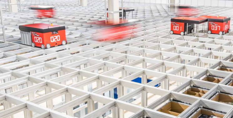 AutoStore grid met bakken